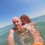 En la playa