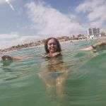 Yuli en el mar