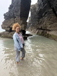 Yuli en el mar